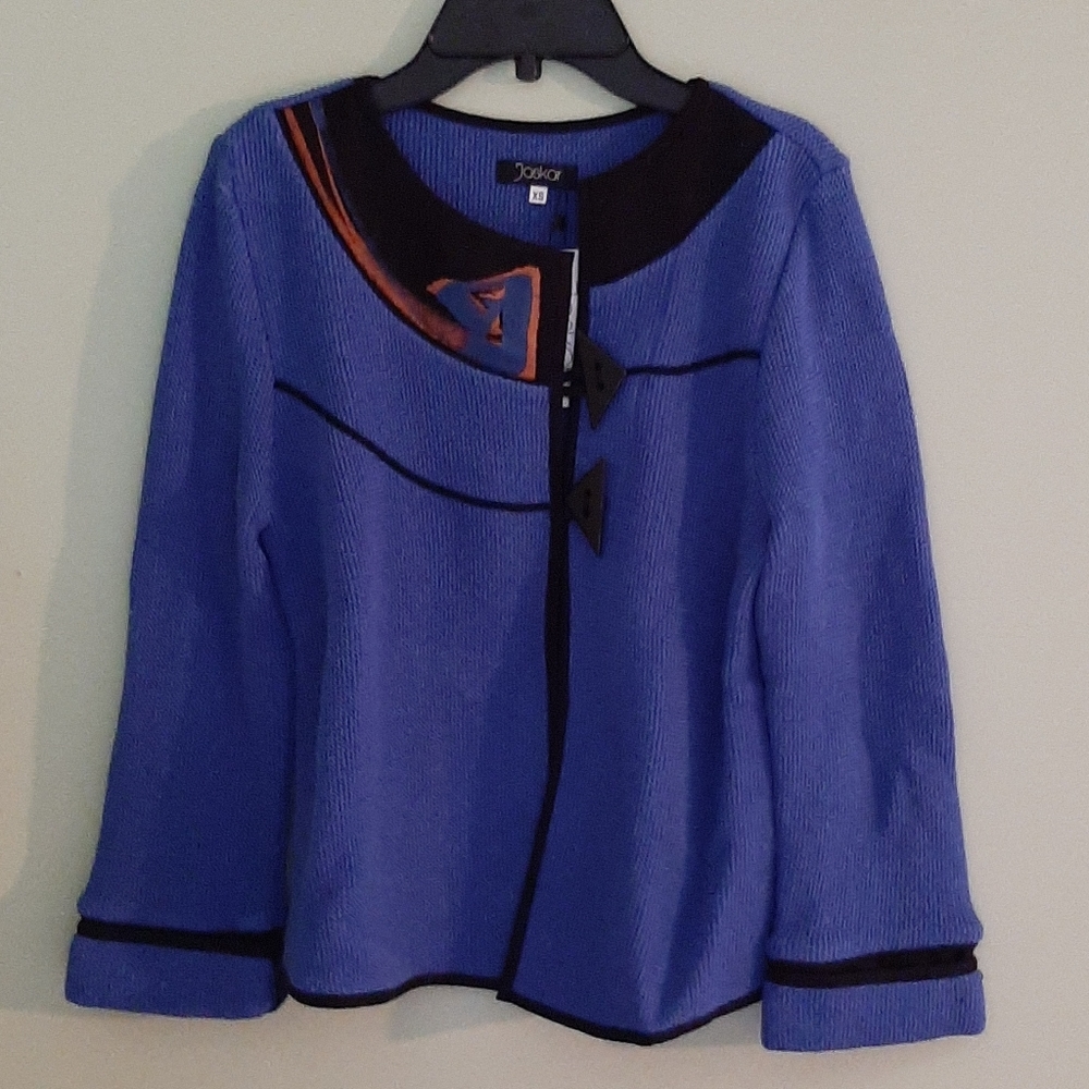 New Jaskar hand painted cardigan size xs